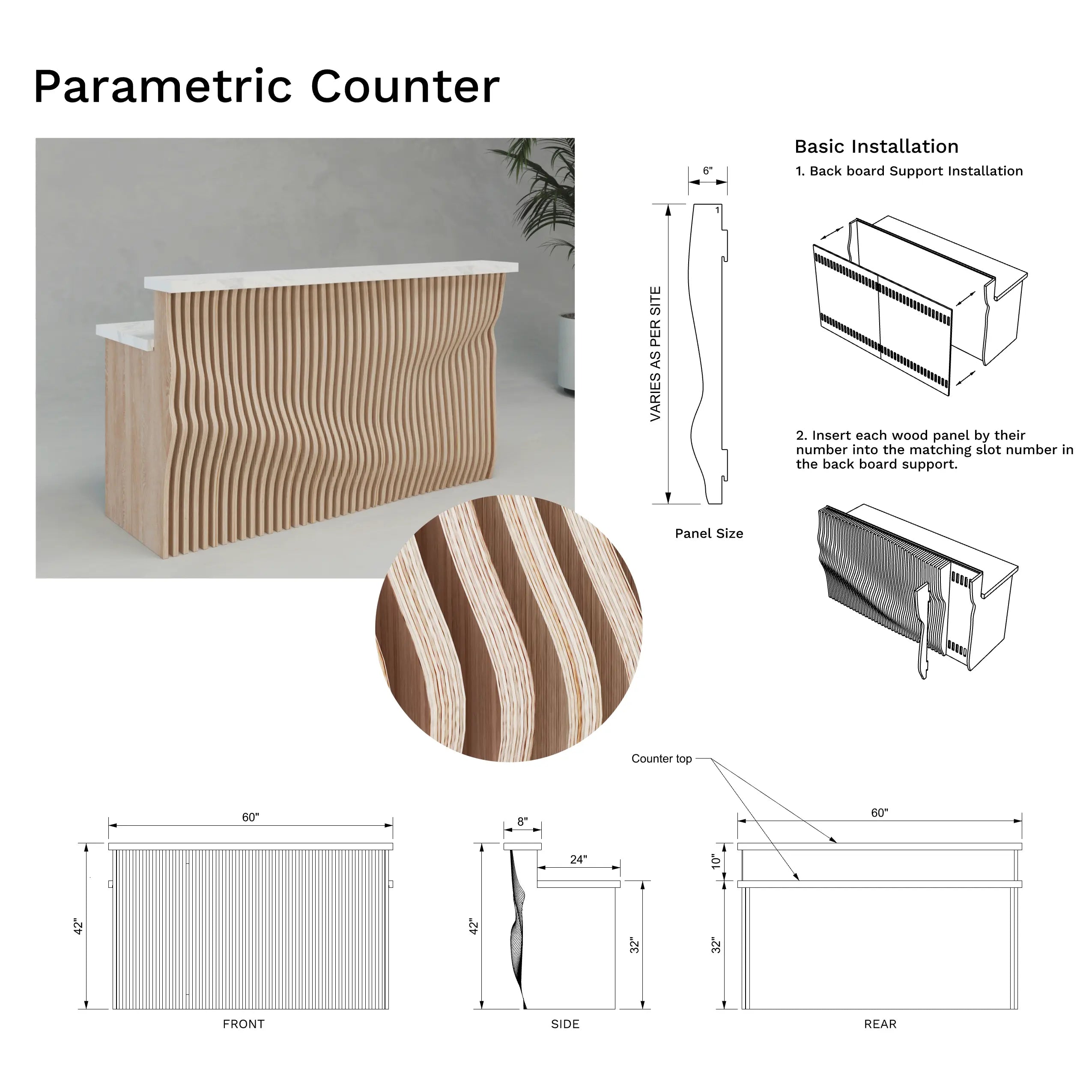Elysion Parametric Reception Desk